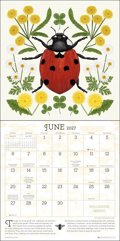 Praise for the Pollinators 2027 Wall Calendar