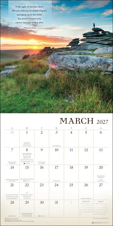 Wanderlust 2027 Wall Calendar