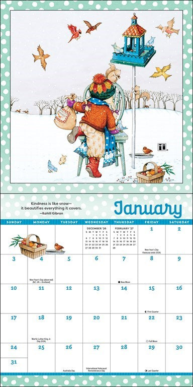 AMC Mary Engelbreit’s Kindness is Magic 2027 Mini Wall Calendar
