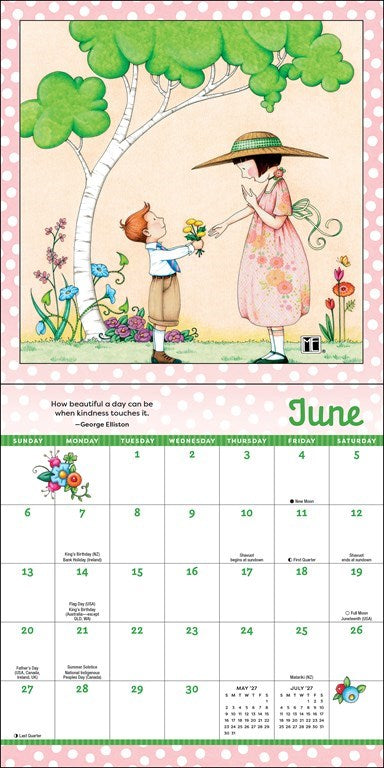 AMC Mary Engelbreit’s Kindness is Magic 2027 Mini Wall Calendar