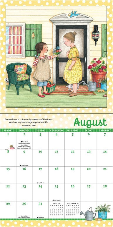AMC Mary Engelbreit’s Kindness is Magic 2027 Mini Wall Calendar