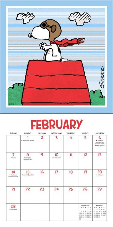AMC PEANUTS®: @Snoopygrams 2027 Mini Wall Calendar