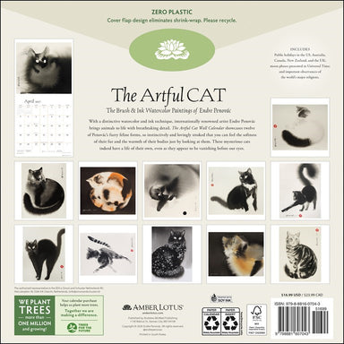 The Artful Cat 2027 Wall Calendar