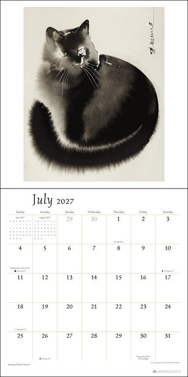 The Artful Cat 2027 Wall Calendar