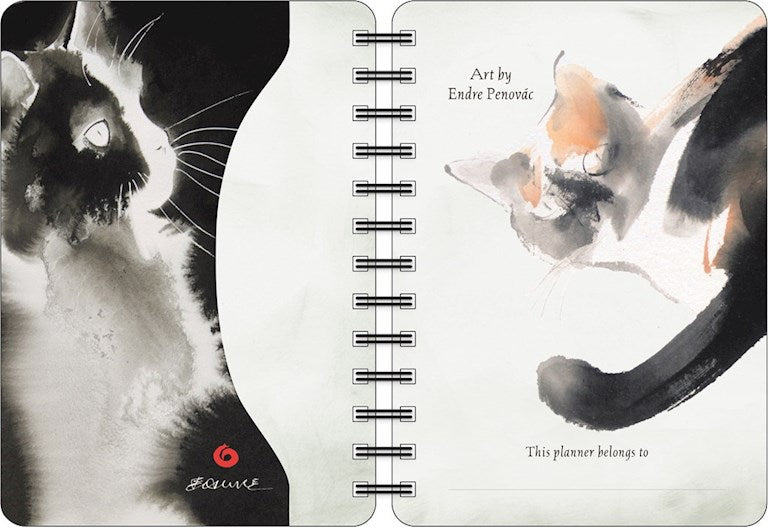 The Artful Cat 2027 Weekly Planner Calendar