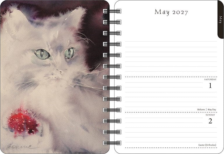 The Artful Cat 2027 Weekly Planner Calendar