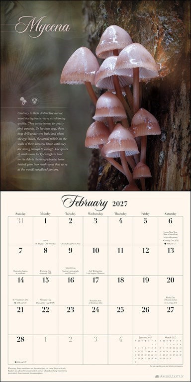 The Miraculous Mushroom 2027 Wall Calendar