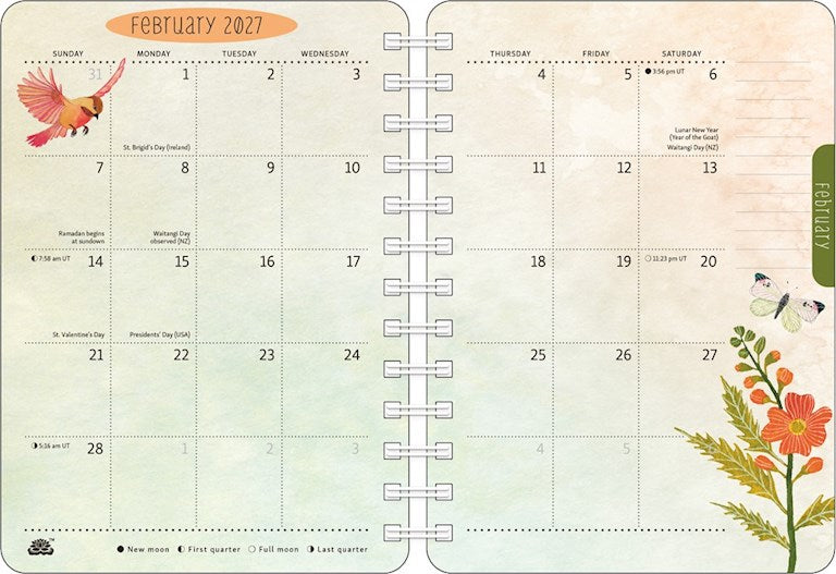Birds of a Feather Genuine D Zlatkis 2027 Weekly Planner Calendar