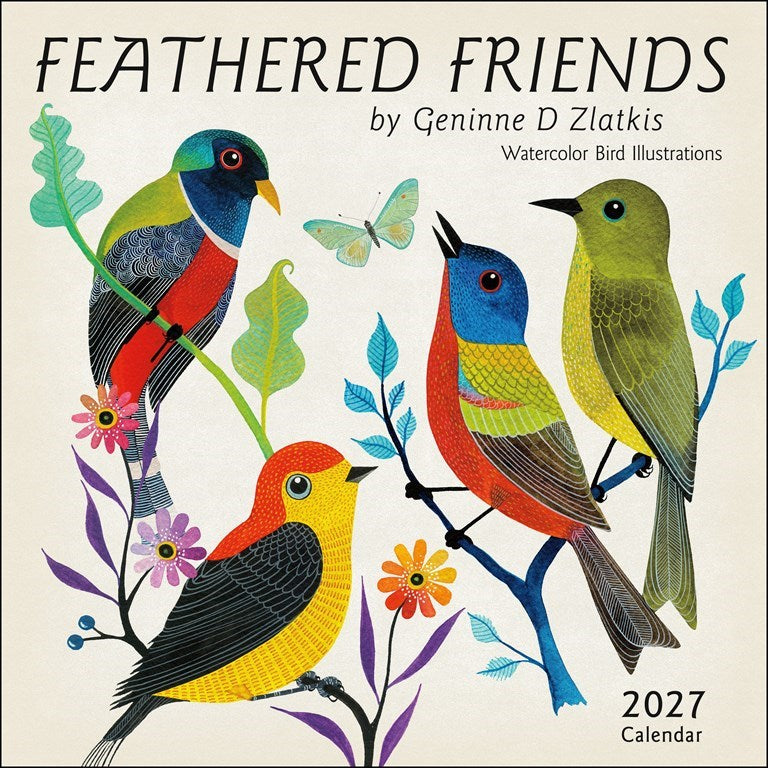 Feathered Friends Geninne D Zlatkis 2027 Wall Calendar