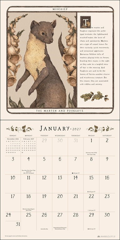 Woodland Wardens 2027 Wall Calendar
