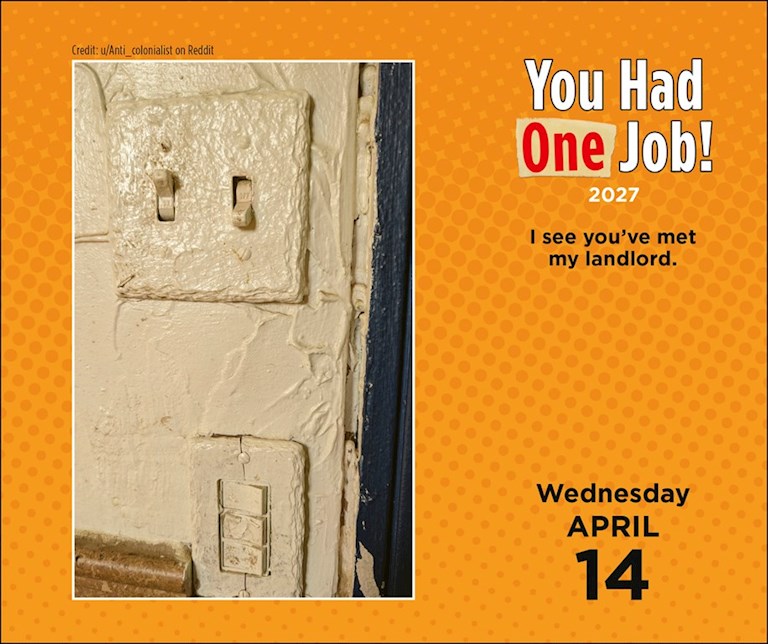 AMC You Had One Job 2027 Day-to-Day Calendar