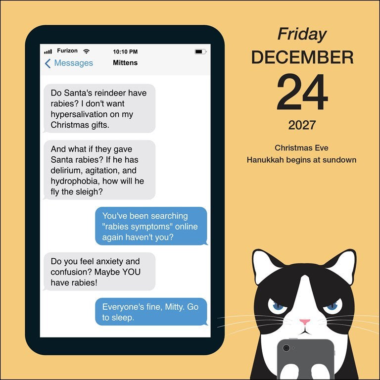 AMC Texts from Mittens the Cat 2027 Day-to-Day Calendar