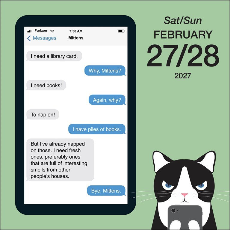 AMC Texts from Mittens the Cat 2027 Day-to-Day Calendar
