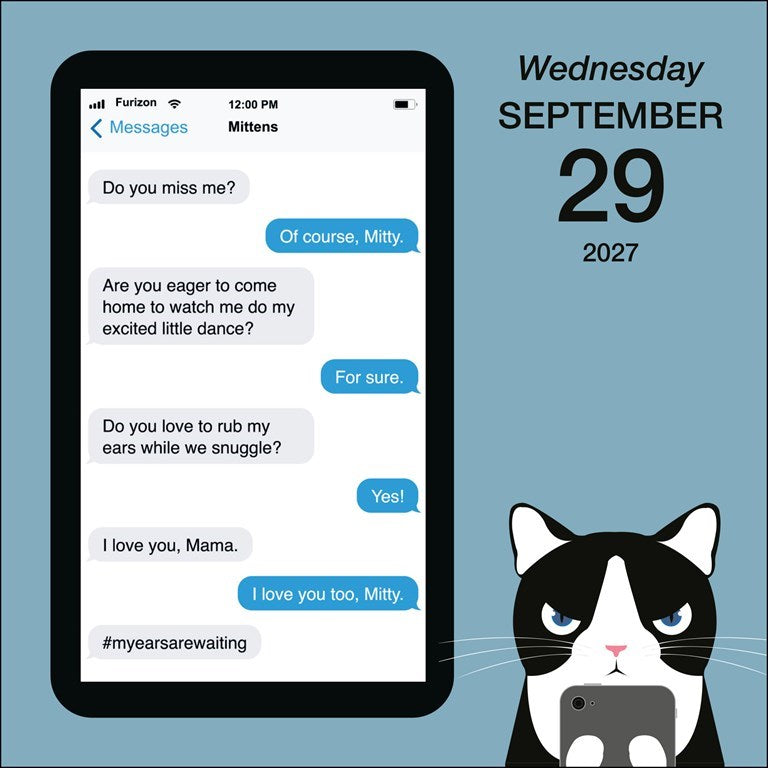 AMC Texts from Mittens the Cat 2027 Day-to-Day Calendar