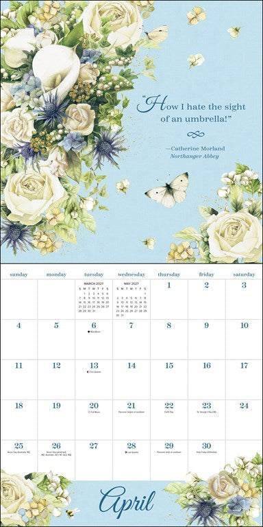 AMC The Quotable Jane Austen 2027 Wall Calendar