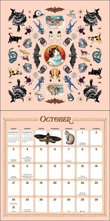 AMC The Antiquarian Sticker Book 2027 Wall Calendar