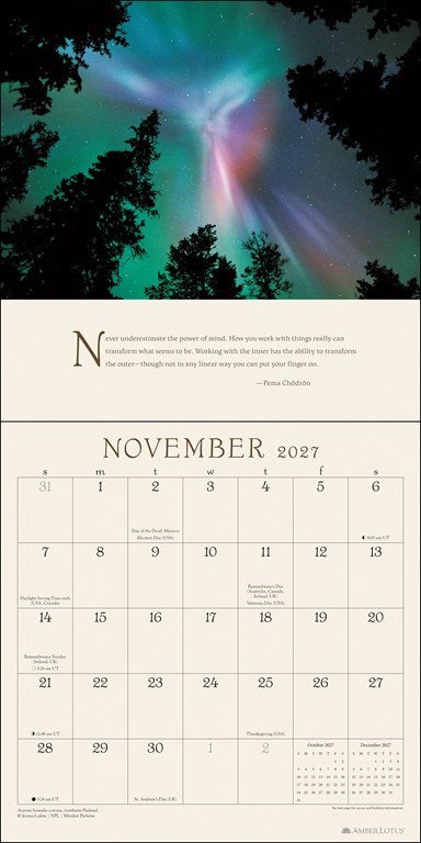 Pema Chödrön Awakening The Heart 2027 Wall Calendar