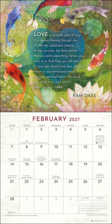Ram Dass Be Here Now 2027 Wall Calendar