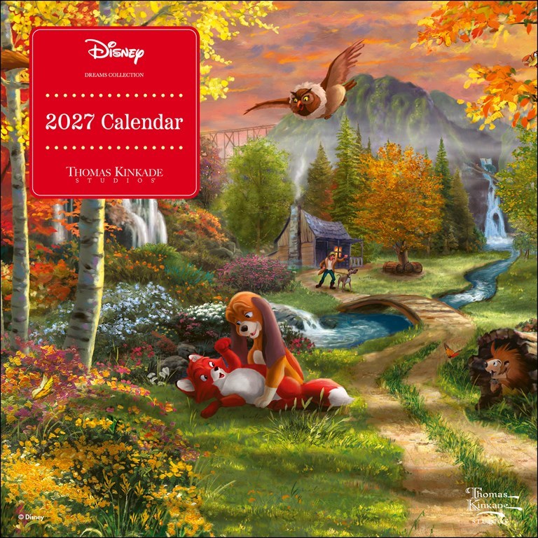 AMC Disney Dreams Collection by Thomas Kinkade Studios 2027 Mini Wall Calendar