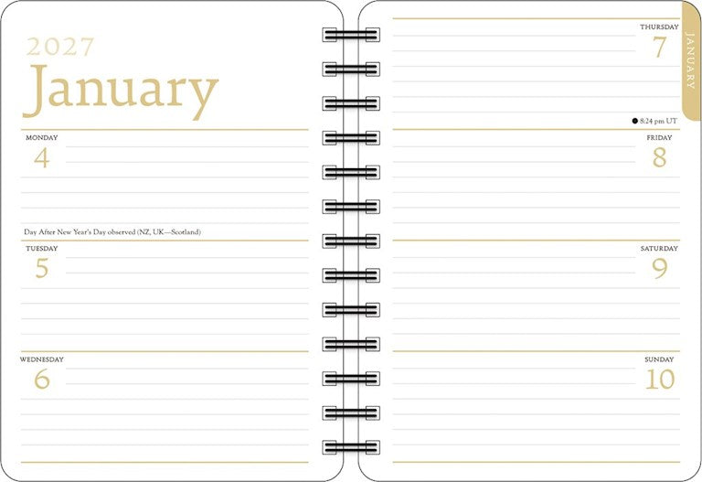 Zen Cat 2027 Weekly Planner Calendar