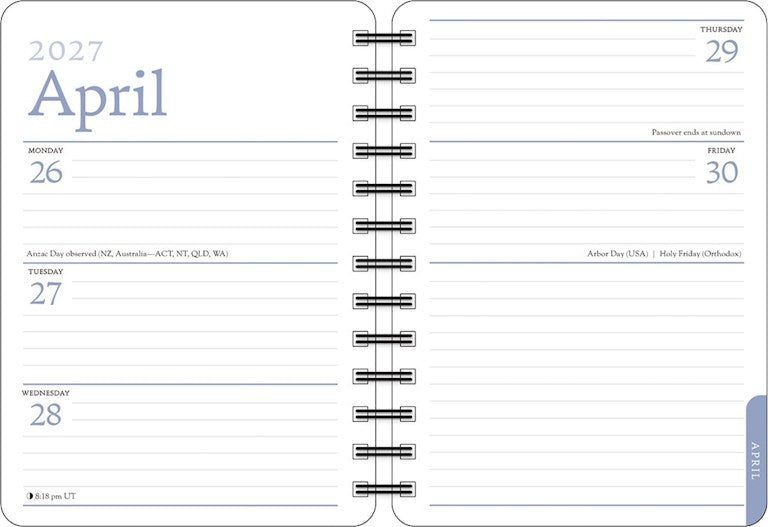 Zen Cat 2027 Weekly Planner Calendar