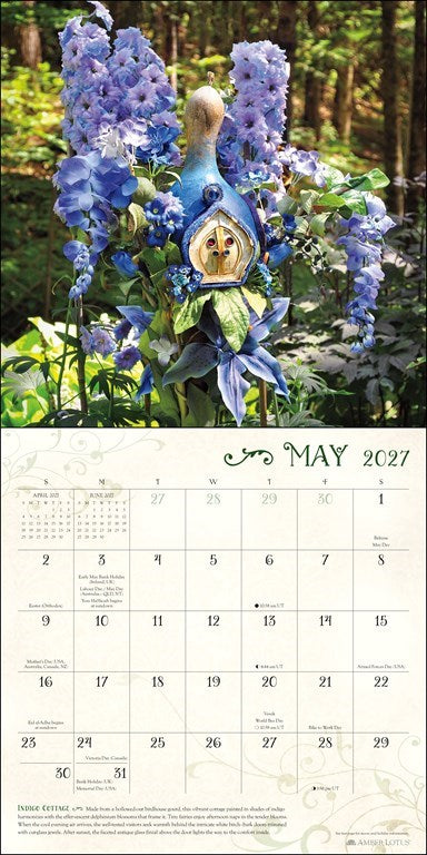 Fairy Houses 2027 Wall Calendar