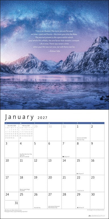 The Power of Now 2027 Wall Calendar
