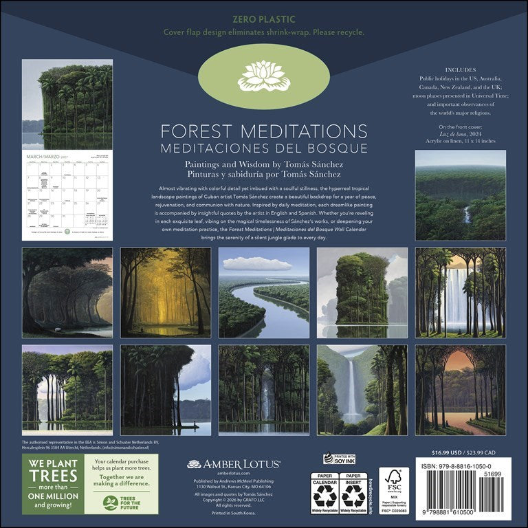 Forest Meditations 2027 Wall Calendar