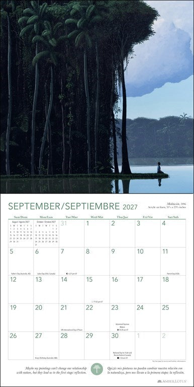 Forest Meditations 2027 Wall Calendar