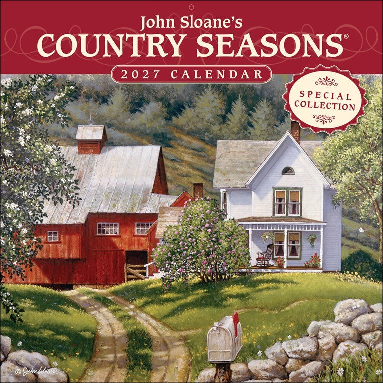 John Sloane’s Country Seasons Special Collection 2027 Wall Calendar