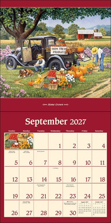 John Sloane’s Country Seasons Special Collection 2027 Wall Calendar
