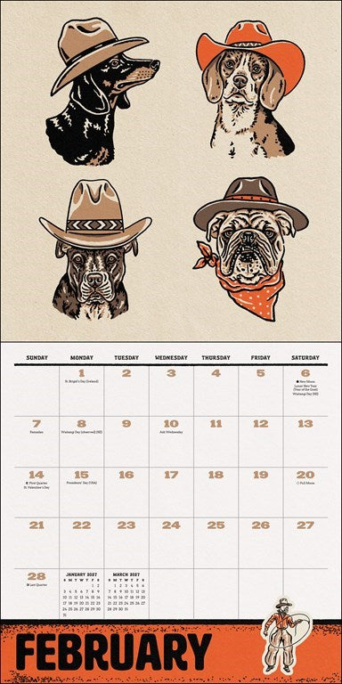 AMC Sam Larson 2027 Wall Calendar Weird, Weird West