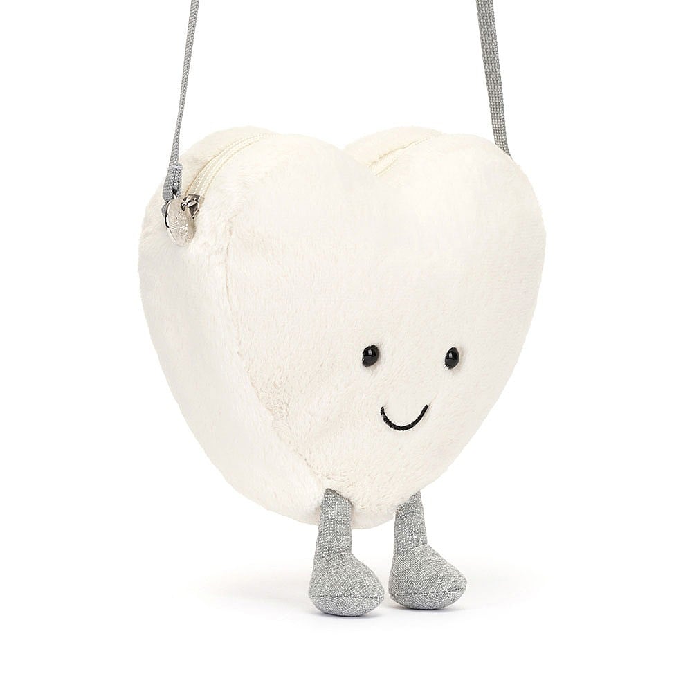 Jellycat Amuseable Cream Heart Bag    