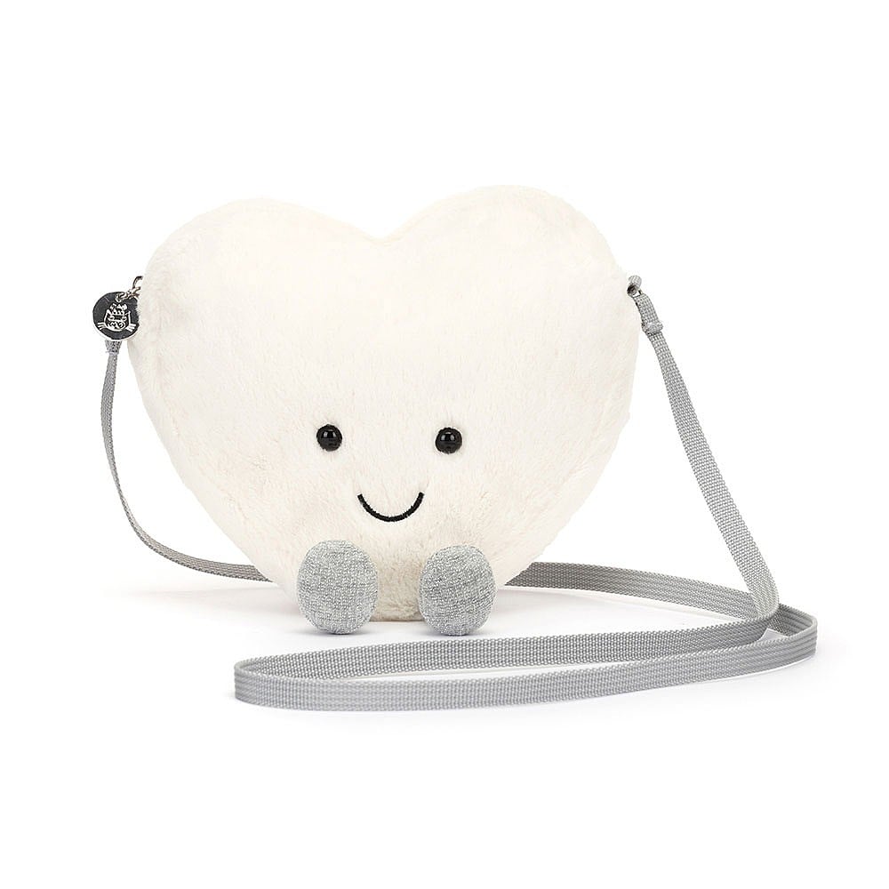 Jellycat Amuseable Cream Heart Bag    