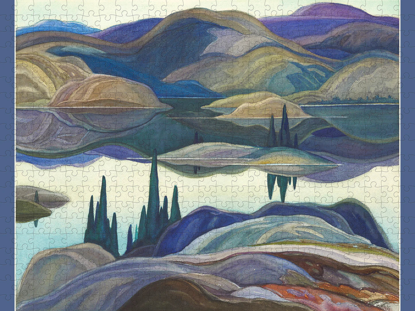 Franklin Carmichael Mirror Lake 500 Piece Puzzle