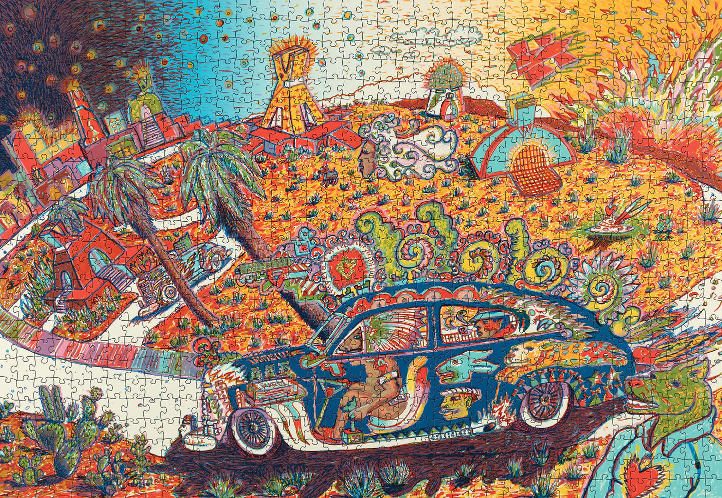 Gilbert "Magu" Luján: Cruising Turtle Island 1000 Piece Puzzle