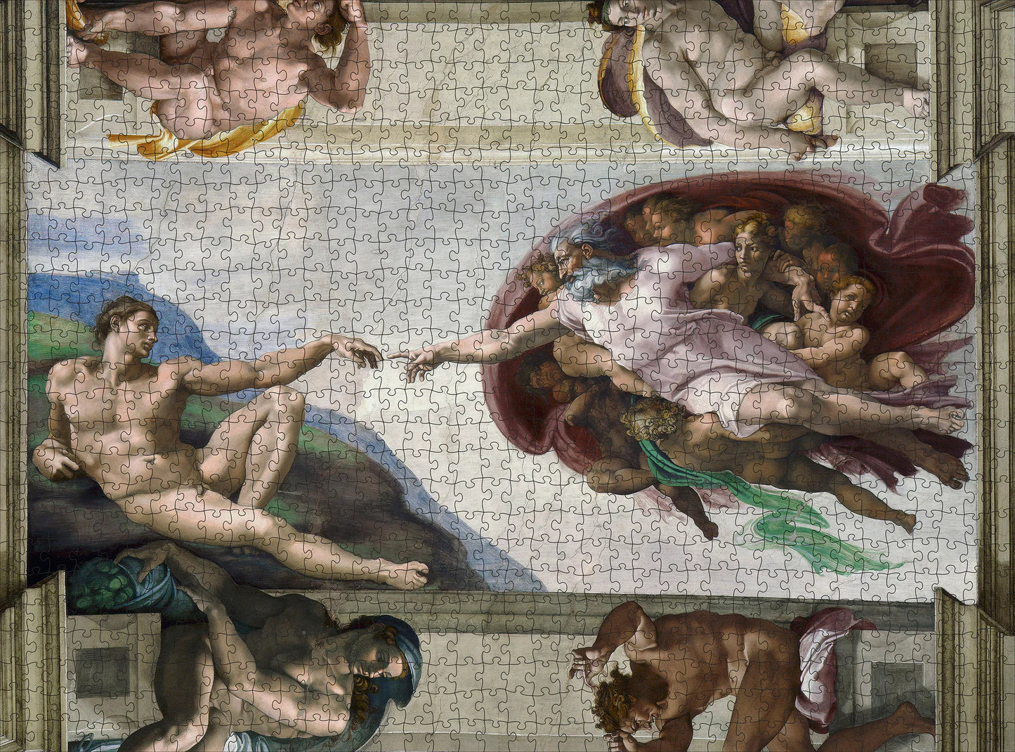 POM Michelangelo: The Creation of Adam 1000 Piece Jigsaw Puzzle