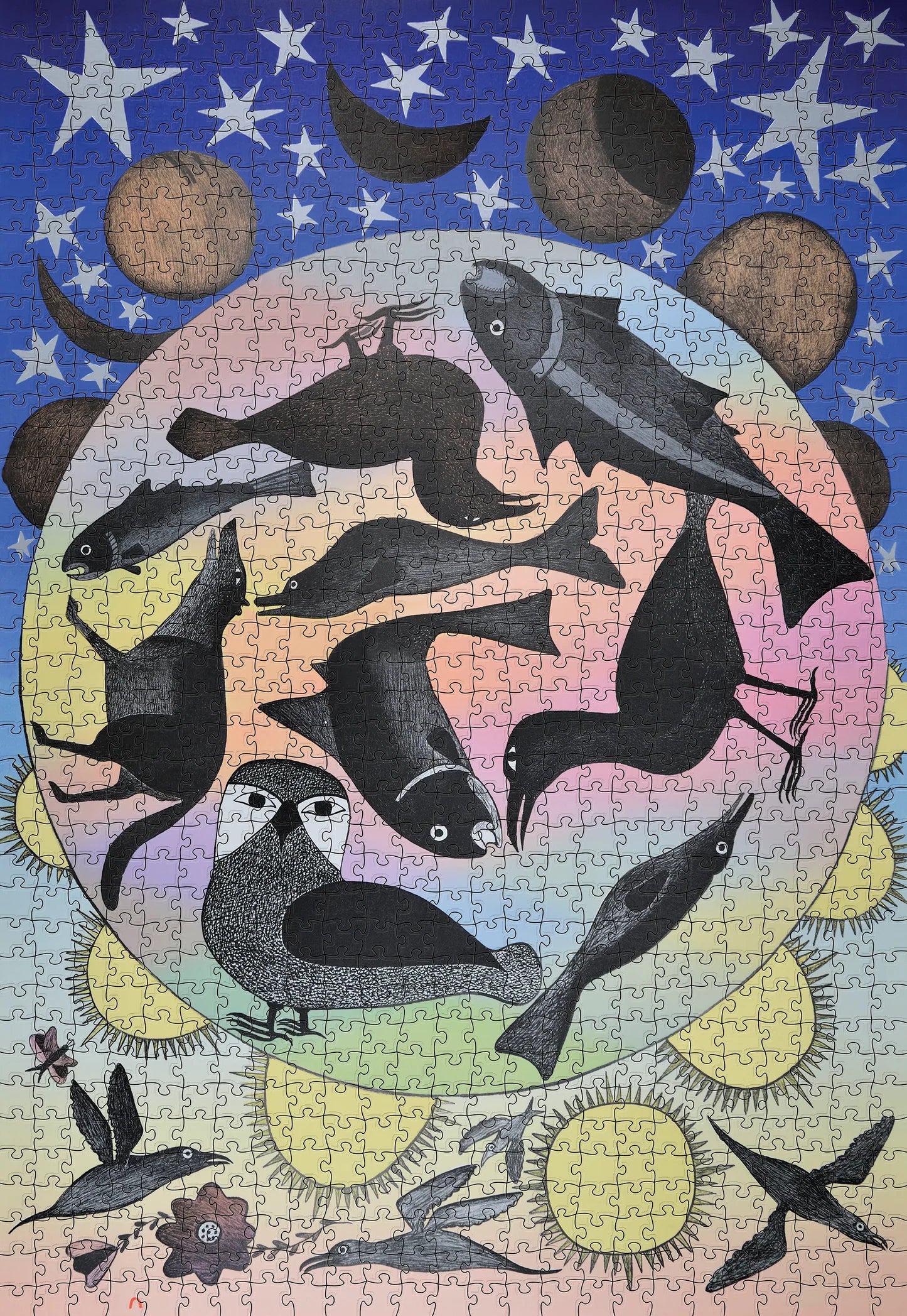 Kenojuak Ashevak Siilavut, Nunavut 1000 Piece Jigsaw Puzzle
