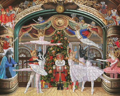 Nutcracker Kitties 1000 Piece Carol Lew Puzzle