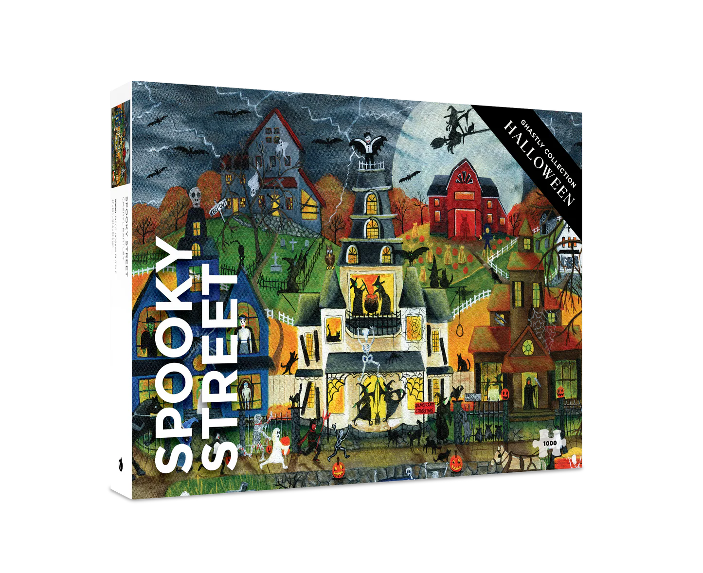 Spooky Street 1000 Piece Cheryl Bartley Puzzle