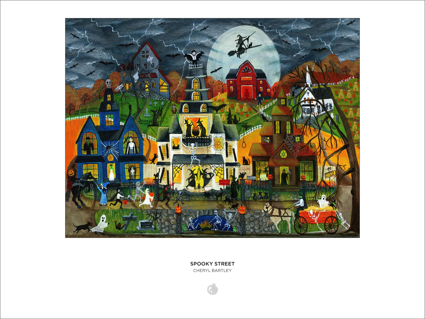 Spooky Street 1000 Piece Cheryl Bartley Puzzle
