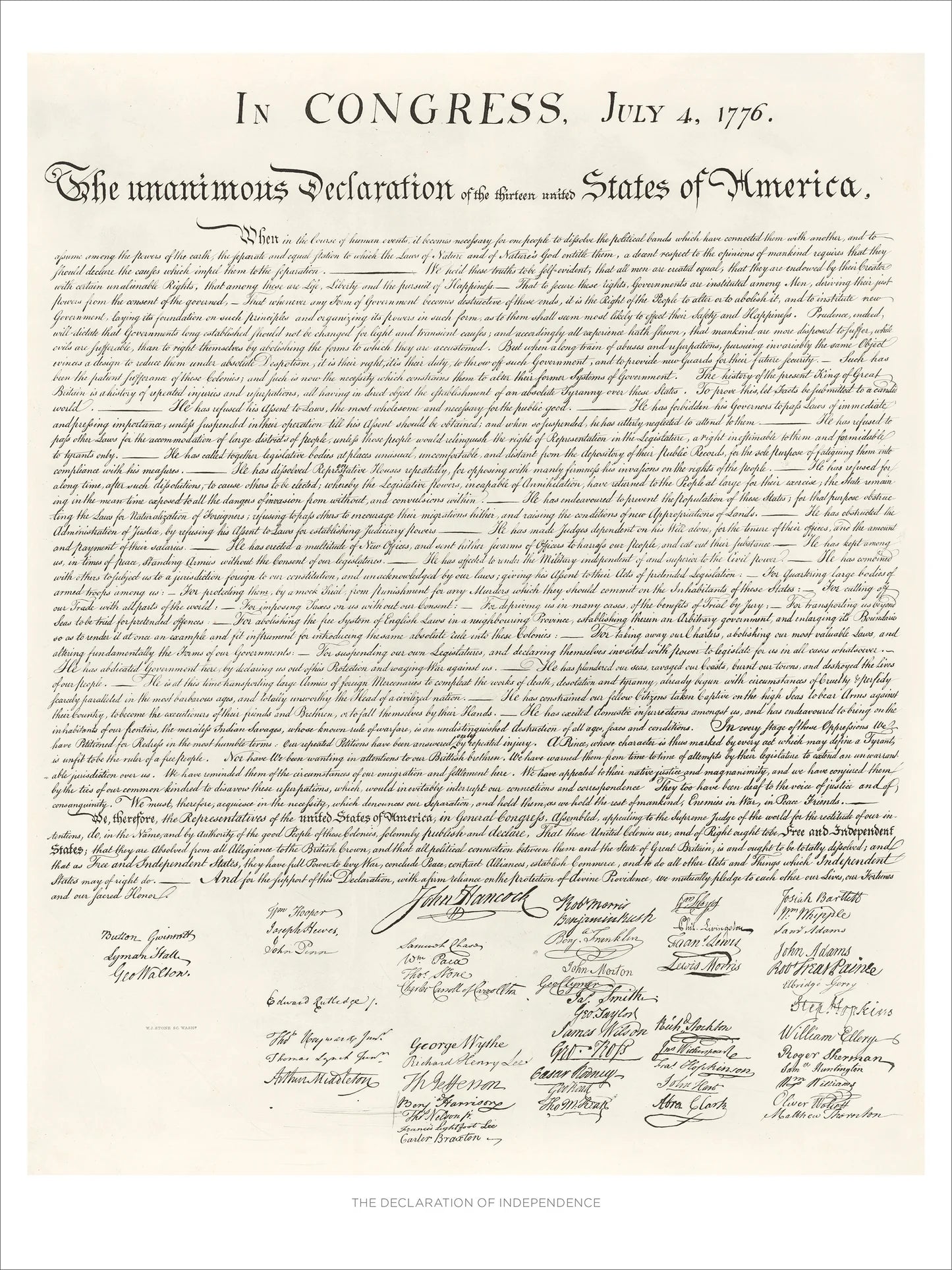 Map of Washington DC and The Declaration of Independence 1000 Piece Double Sided Puzzle
