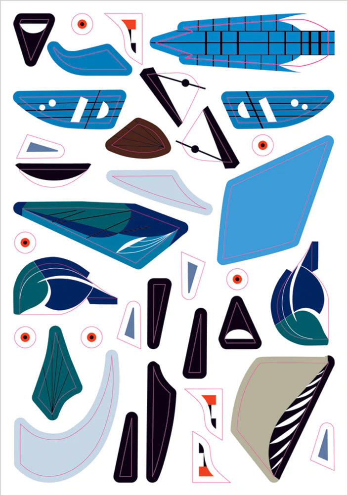 Charley Harper's Sticky Birds - An Animal Sticker Kit