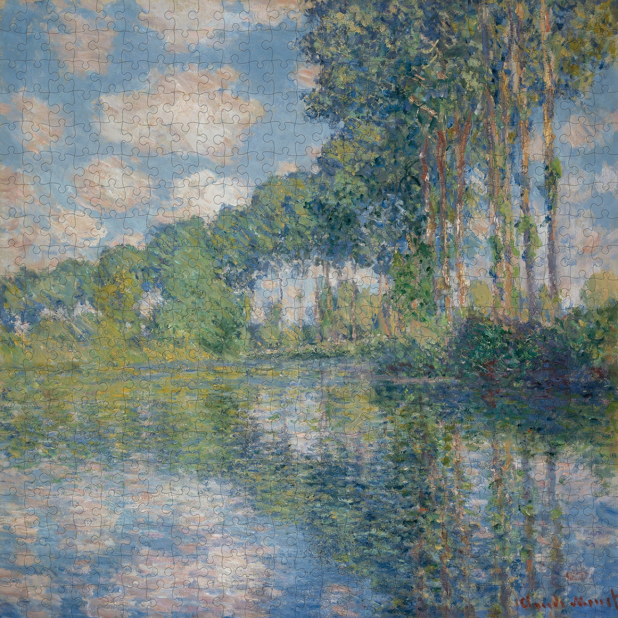 Claude Monet Poplars On The Epte 500 Piece Puzzle    