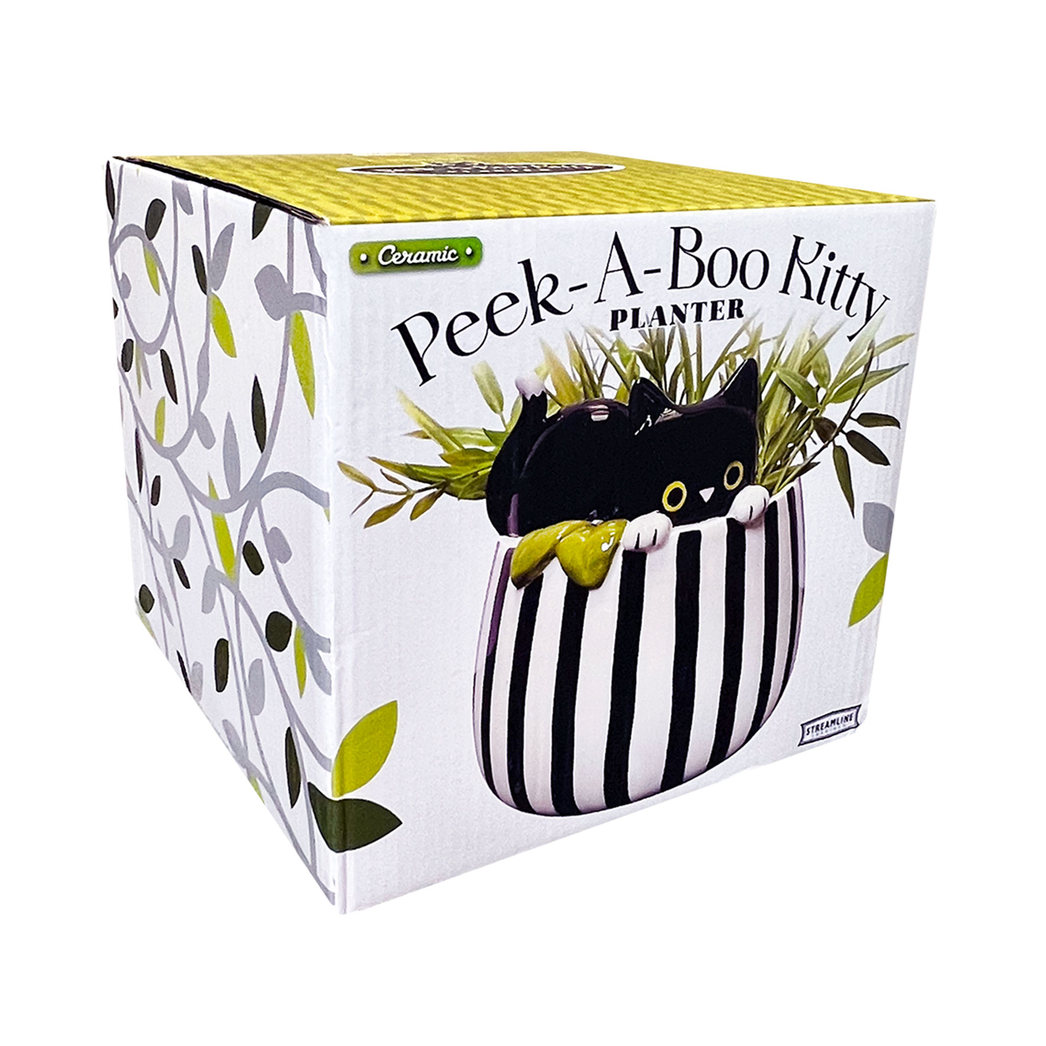 STRM Peek-A-Boo Kitty Planter