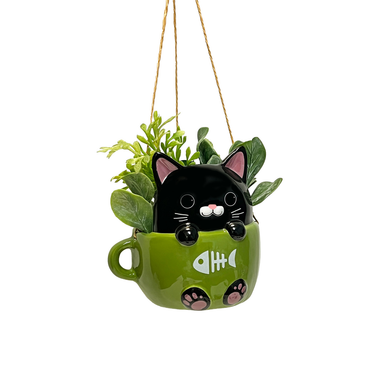 STRM Mini Haning Planter Cups - Cats (Single) - Random Color