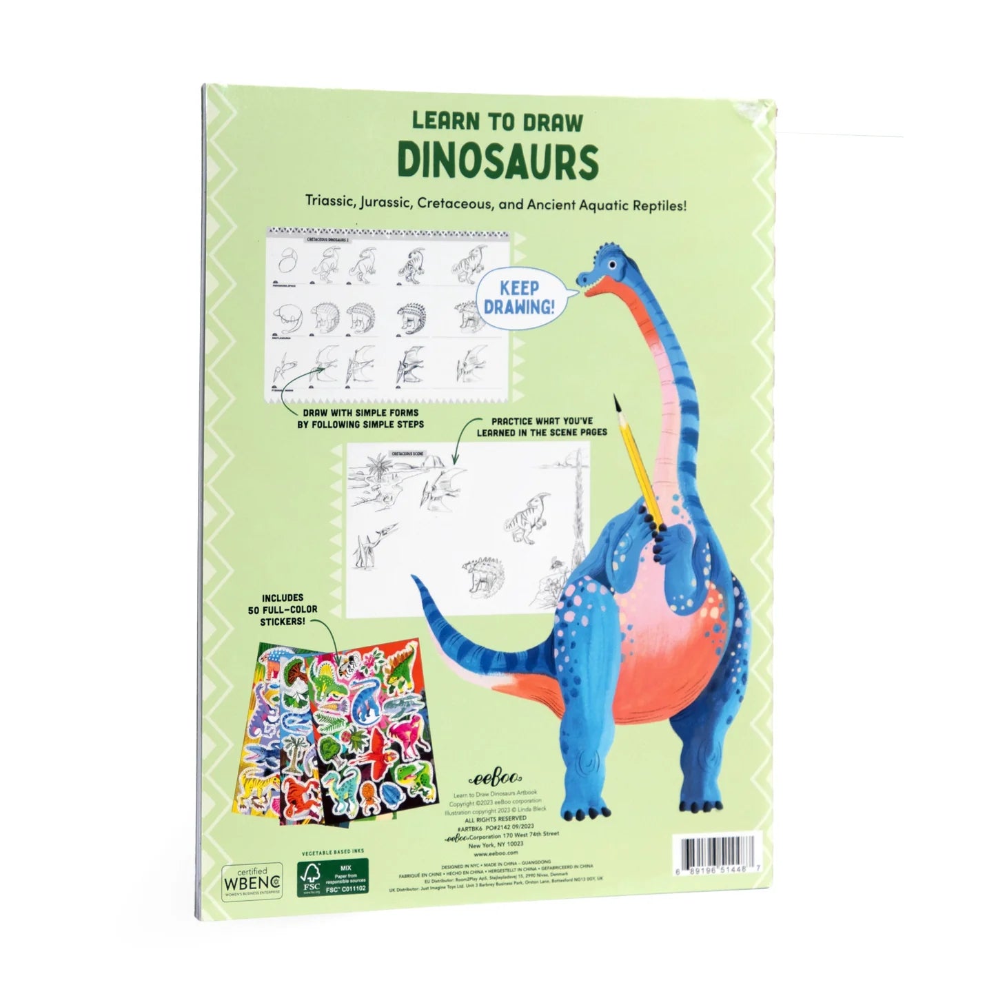 eeBoo Learn To Draw Dinosaurs