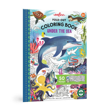 eeBoo Under The Sea Fold Out Coloring Book