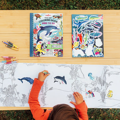 eeBoo Under The Sea Fold Out Coloring Book