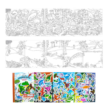 eeBoo Dinosaurs Abound Fold Out Coloring Book
